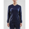 CRAFT Squad Go Solid langarm Trikot Damen 1390 - navy XS