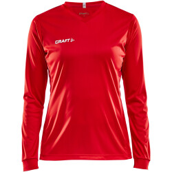 CRAFT Squad Solid langarm Trikot Damen 1430 - bright red L