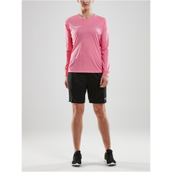 CRAFT Squad Go Solid langarm Trikot Damen 1471 - pop XS