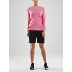 CRAFT Squad Go Solid langarm Trikot Damen 1471 - pop XS