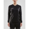 CRAFT Squad Go Solid langarm Trikot Damen 9999 - black M