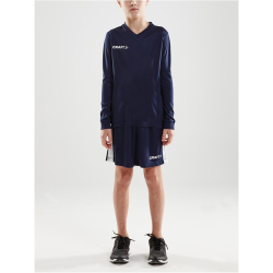 CRAFT Squad Solid langarm Trikot Kinder 1390 - navy 134/140