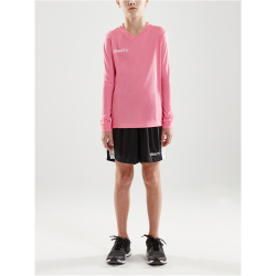 CRAFT Squad Solid langarm Trikot Kinder 1471 - pop 134/140