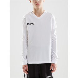 CRAFT Squad Solid langarm Trikot Kinder 1900 - white 122/128