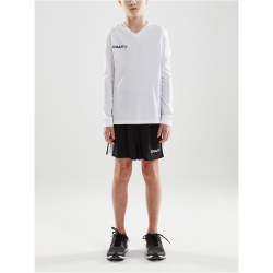 CRAFT Squad Solid langarm Trikot Kinder 1900 - white 134/140