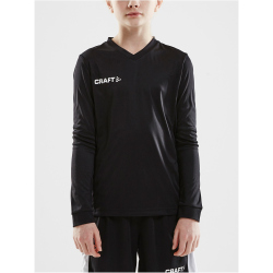 CRAFT Squad Go Solid langarm Trikot Kinder 9999 - black...