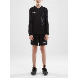 CRAFT Squad Go Solid langarm Trikot Kinder 9999 - black...