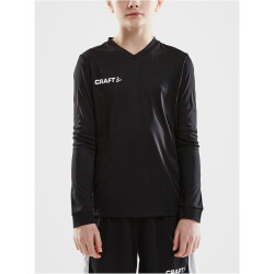 CRAFT Squad Solid langarm Trikot Kinder 9999 - black 122/128