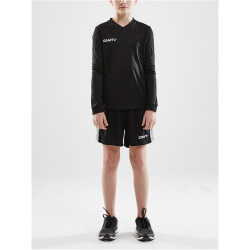 CRAFT Squad Solid langarm Trikot Kinder 9999 - black 122/128