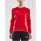CRAFT Progress Round-Neck Sweatshirt Damen 430900 - bright red/white XS