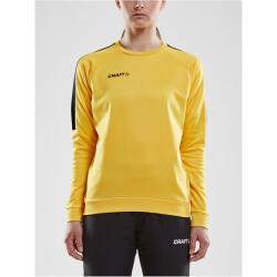 CRAFT Progress Round-Neck Sweatshirt Damen 552999 - sweden yellow/black XL