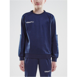 CRAFT Progress Round-Neck Sweatshirt Kinder 390900 - navy/white 134/140