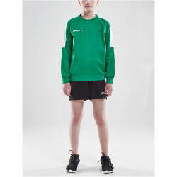 CRAFT Progress Round-Neck Sweatshirt Kinder 651900 - team green/white 122/128