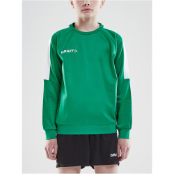 CRAFT Progress Round-Neck Sweatshirt Kinder 651900 - team green/white 122/128
