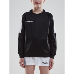 CRAFT Progress Round-Neck Sweatshirt Kinder 999900 - black/white 134/140