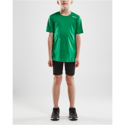 CRAFT Rush T-Shirt Kinder 651000 - team green 146/152