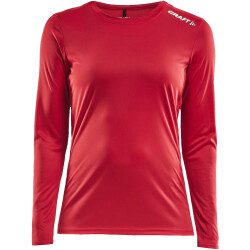 CRAFT Rush Langarmshirt Damen 430000 - bright red XS