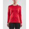 CRAFT Rush Langarmshirt Damen 430000 - bright red XS
