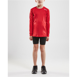 CRAFT Rush Langarmshirt Kinder 430000 - bright red 110/116