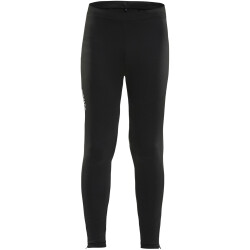 CRAFT Rush Zip Leggings Kinder 999999 - black/black 122/128