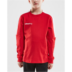 CRAFT Progress Torwart Sweatshirt Kinder 430900 - bright red/white 146/152