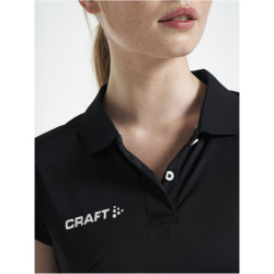 CRAFT Pro Control Impact Poloshirt Damen 999900 - black/white XS