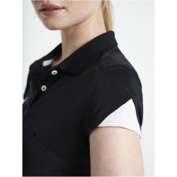CRAFT Pro Control Impact Poloshirt Damen 999900 - black/white XS