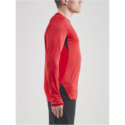 CRAFT Pro Control Impact langarm Trainingsshirt Herren 430999 - bright red/black 3XL