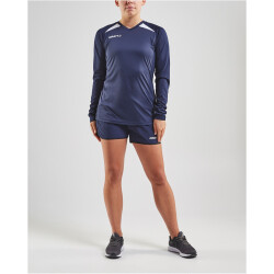 CRAFT Pro Control Impact langarm Trainingsshirt Damen 390900 - navy/white XS