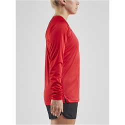 CRAFT Pro Control Impact langarm Trainingsshirt Damen 430999 - bright red/black XS