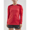 CRAFT Pro Control Impact langarm Trainingsshirt Damen 430999 - bright red/black XXL