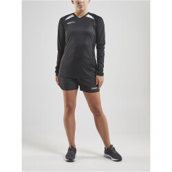 CRAFT Pro Control Impact langarm Trainingsshirt Damen 999900 - black/white XS