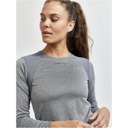CRAFT ADV Essence langarm Trainingsshirt Damen 975000 - dk grey melange XS