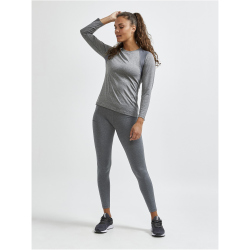 CRAFT ADV Essence langarm Trainingsshirt Damen 975000 - dk grey melange XS