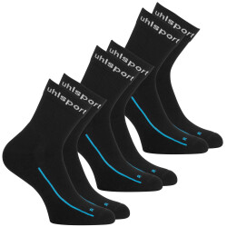 3er Pack uhlsport Team Classic Socken schwarz 36-40