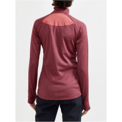 CRAFT Core Trim Midlayer 1/2-Zip Langarmshirt Damen 488200 - rhubarb/melange S