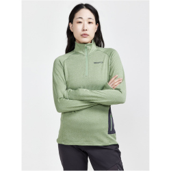 CRAFT Core Trim Midlayer 1/2-Zip Langarmshirt Damen 622200 - jade/melange S