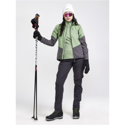 CRAFT Core Trim Midlayer 1/2-Zip Langarmshirt Damen 622200 - jade/melange S