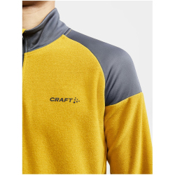 CRAFT Core Edge Thermal Midlayer 1/2-Zip Fleecepullover Herren 500995 - tawny/asphalt M