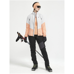 CRAFT Core Edge Thermal Midlayer 1/2-Zip Fleecepullover Damen 716995 - glow/asphalt XS