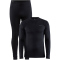 CRAFT Core Warm Baselayer Unterw&auml;sche-Set Herren 999000 - black L