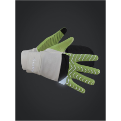 CRAFT ADV Lumen Fleece Hybrid Handschuhe 895851 - ash white/flumino S