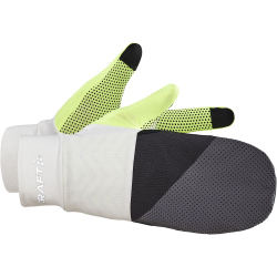 CRAFT ADV Lumen Fleece Hybrid Handschuhe 895851 - ash white/flumino S