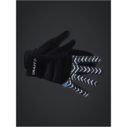 CRAFT ADV Lumen Fleece Hybrid Handschuhe 999000 - black S