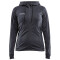 CRAFT Evolve Kapuzen-Trainingsjacke Damen 995000 - asphalt XS