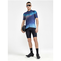 CRAFT ADV Endur Graphic Fahrradtrikot Herren 327007 - aquamarine/multi M