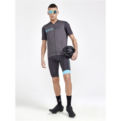 CRAFT Core Endur Bib kurze Fahrrad-Tr&auml;gerhose Herren 992327 - slate/aquamarine M