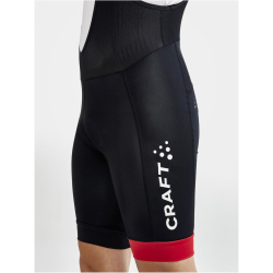 CRAFT Core Endur Bib kurze Fahrrad-Tr&auml;gerhose Herren 999430 - black/bright red M