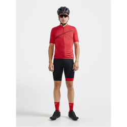 CRAFT Core Endur Bib kurze Fahrrad-Trägerhose Herren 999430 - black/bright red XXL