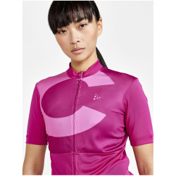 CRAFT Core Endur Logo Fahrradtrikot Damen 486719 - roxo/camelia S